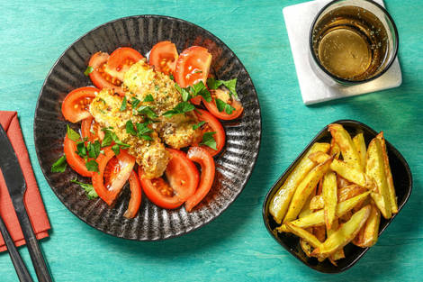 Merluzzo in crosta di mandorle