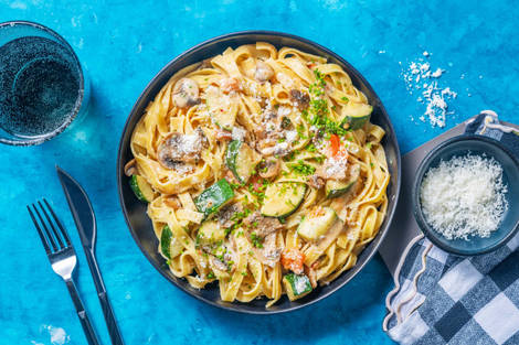 Middelhavsinspirert grønnsakspasta