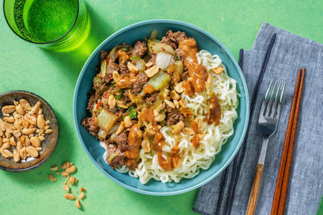 Nouilles épicées au bœuf façon Dan Dan