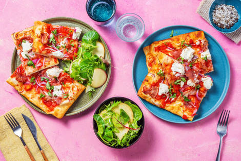 Krispig prosciuttopizza