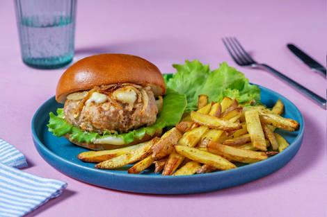 Saftig äppelburgare