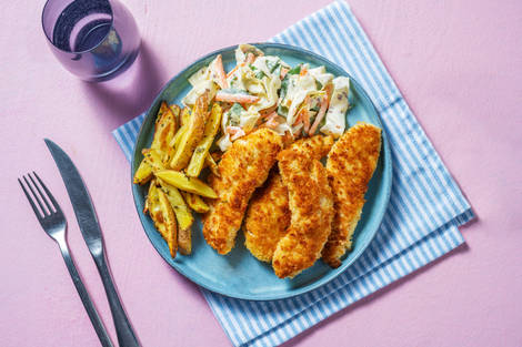 Pankopanerad kyckling