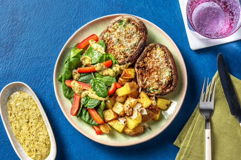 Gratinerad portobello