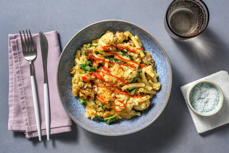 Blue Cheese Cauliflower Mac and Cheese