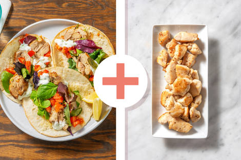  Tacos Tex-Mex di pollo e formaggio