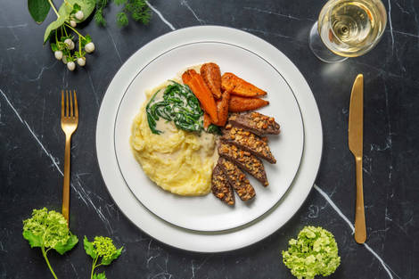 Rosemary & Walnut Crusted Lamb Steak