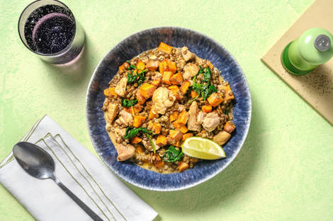 Creamy Spiced Lentil and Double Chicken Curry