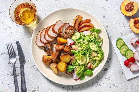 Filet mignon et salade estivale