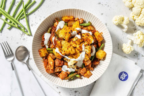 Harissa Chicken and Roasted Cauliflower