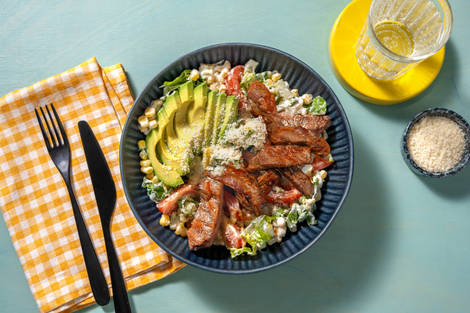 American Bowl mit Bio Beef Steak & Avocado