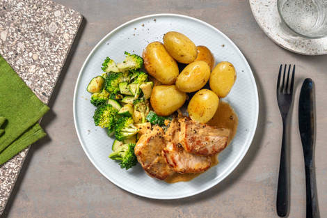 Fläskytterfilé och senapssås