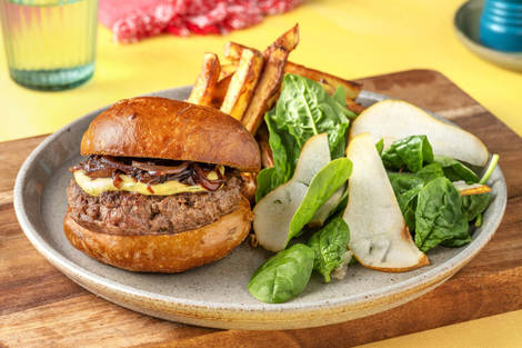 Fransk inspireret burger