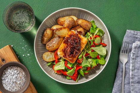 Fromage grec pané et grenailles