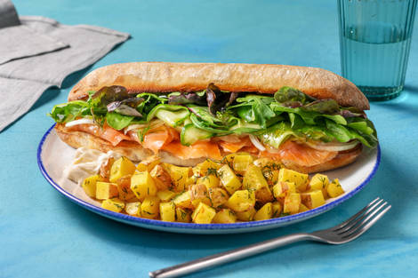 Kaldtrøkt laksesandwich