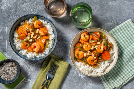 Kinesisk kung pao-räkor