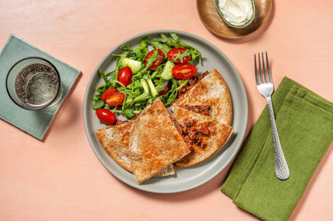 Cheesy Chipotle Bean Quesadillas