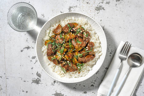 Bœuf sauté, basilic thaï & citronnelle