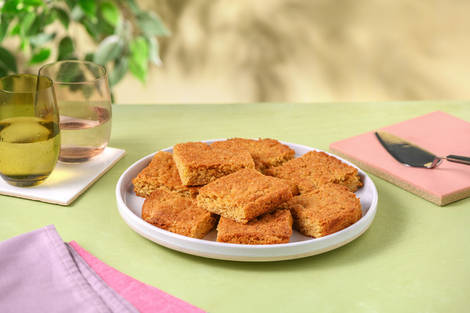 Blondies with Salted Caramel Sauce