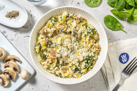 Bacon and Mushroom Risotto