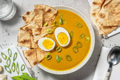 Soupe de courge, carotte et beurre de cacahuètes