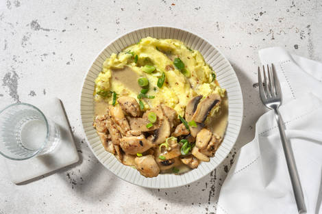 Creamy Mustard Chicken and Mushrooms 