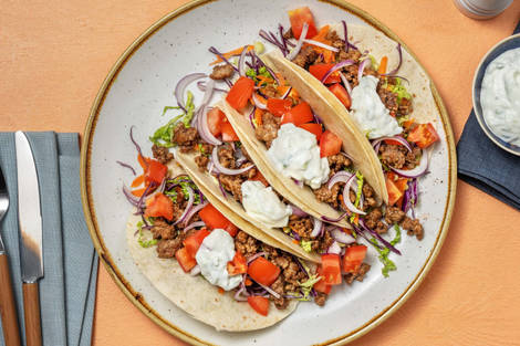 Grekiska blandfärstacos