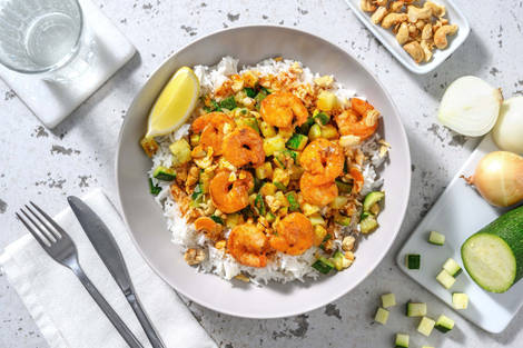 Crevettes poêlées & beurre parfumé aux épices