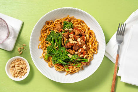 Sticky Bulgogi Pork Noodles