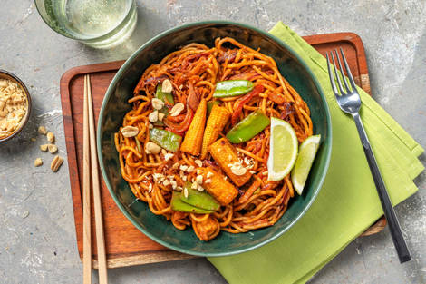 Veggie Peanut Noodle Stir-Fry