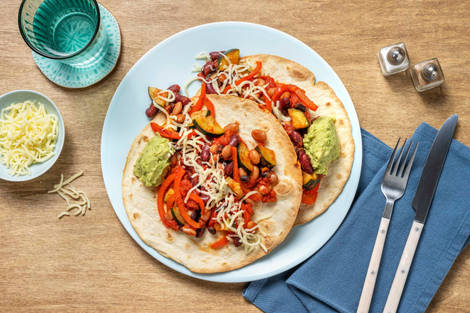 Mexican Inspired Beany Tostadas