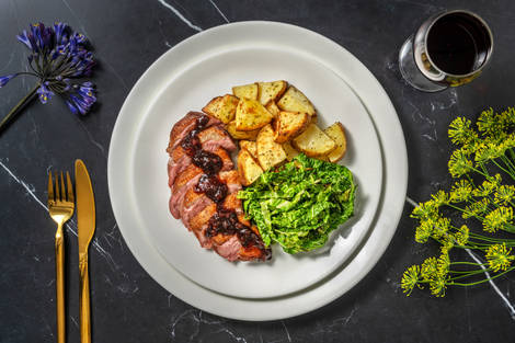 Seared Duck Breast in Balsamic Gastrique Sauce