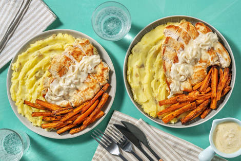 Chicken in Creamy Peppercorn Sauce