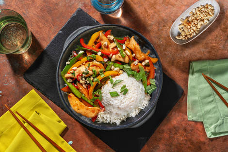 Thailändsk ”cashew chicken”