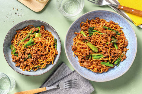 Superfast Thai Inspired Pork Noodles