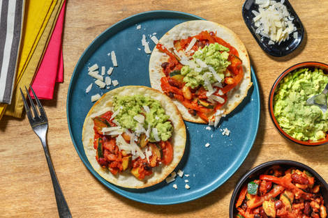 Mexican Inspired Beany Tostadas
