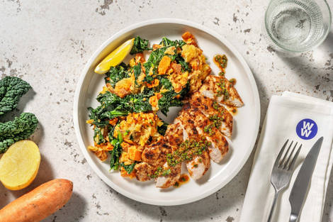 Cajun Spiced Chicken and Chive Dressing