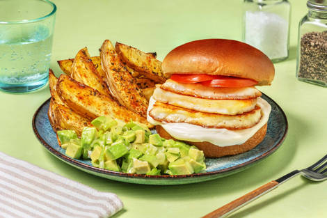 Honey Lime Glazed Halloumi Burger