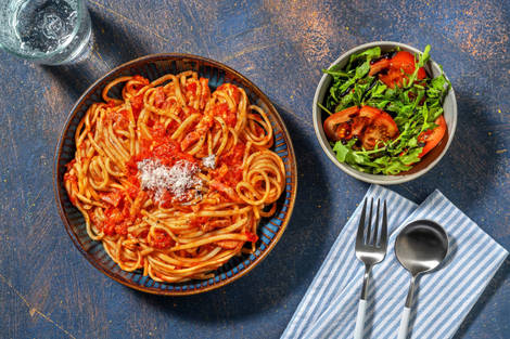 Bacon Linguine Amatriciana