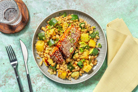 Filetto di trota salmonata ai semi di sesamo