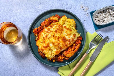 Hachis Parmentier de porc gratiné au gouda