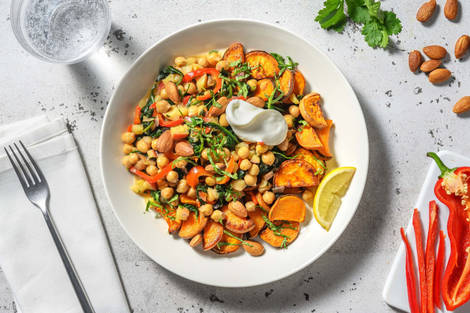 Bowl végétarien aux épices du Moyen-Orient