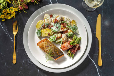 Honungs- och senapsglaserad lax