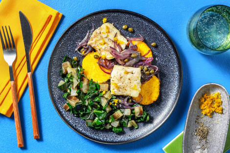 Filetto di merluzzo all'arancia e capperi