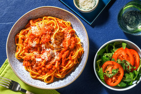 Bacon Linguine Amatriciana