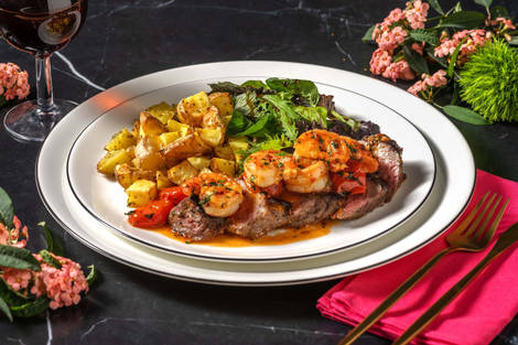 Valentine's Day Fillet Steak Surf and Turf