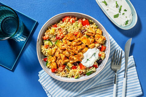 Bowl de boulgour aux émincés façon poulet