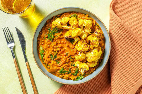 North Indian Style Cauliflower & Lentil Dal