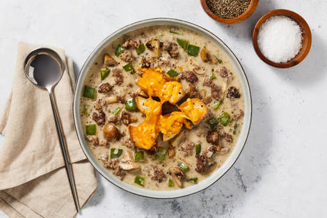 Smart Philly Cheesesteak-Inspired Soup