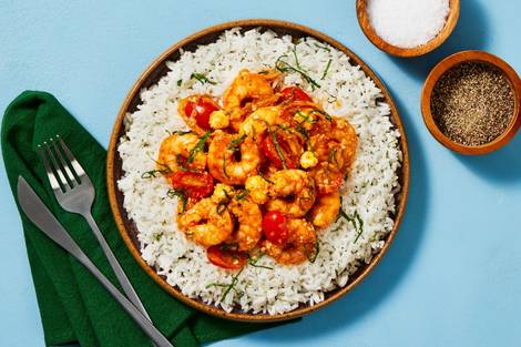 Casserole de crevettes et de feta à la grecque