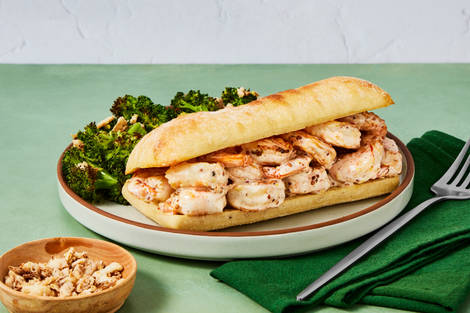 SuperQuick Creamy Lemon Shrimp Rolls